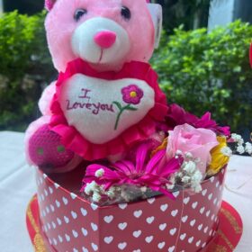 Arreglo Peluche Y Flores