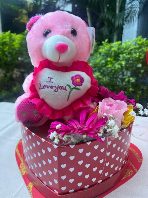 Arreglo Peluche Y Flores